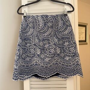 Loft floral eyelet skirt - Size 12P